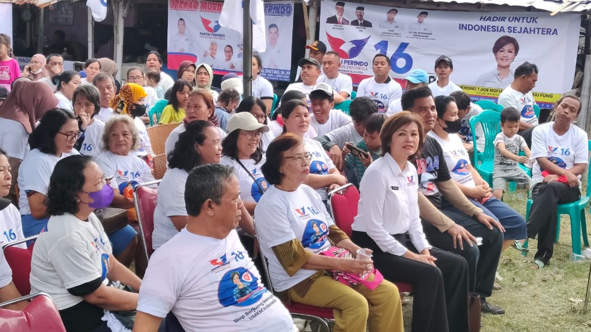 Adakan Bazar Murah, Caleg Ci Mehong: Partai Perindo Hadir Membantu Rakyat