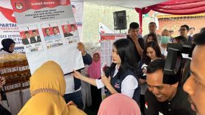 Edukasi Warga, Liliana Tanoesoedibjo Adakan Simulasi Pencoblosan di Petukangan Utara