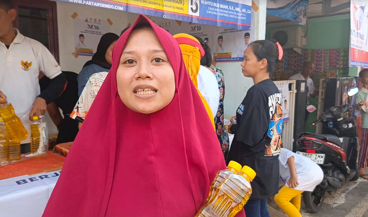 Hadiri Bazar Murah Partai Perindo, Warga Cilangkap: Harus Berlanjut