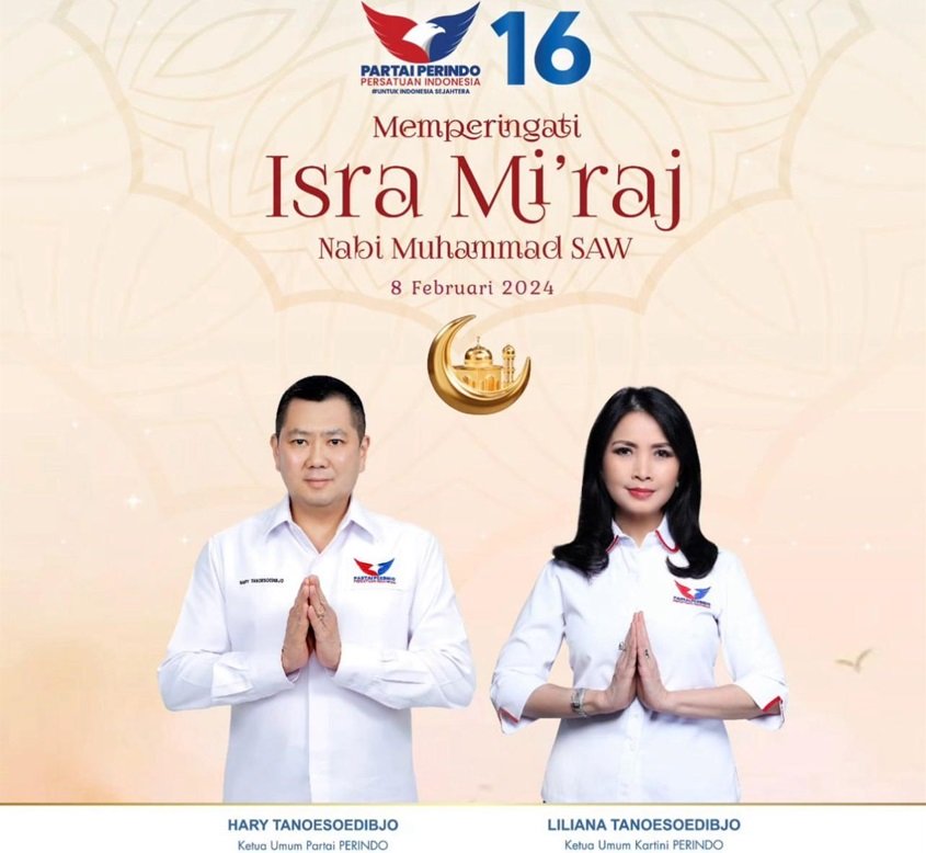 Hary Tanoesoedibjo: Selamat Memperingati Isra Miraj 1445 H
