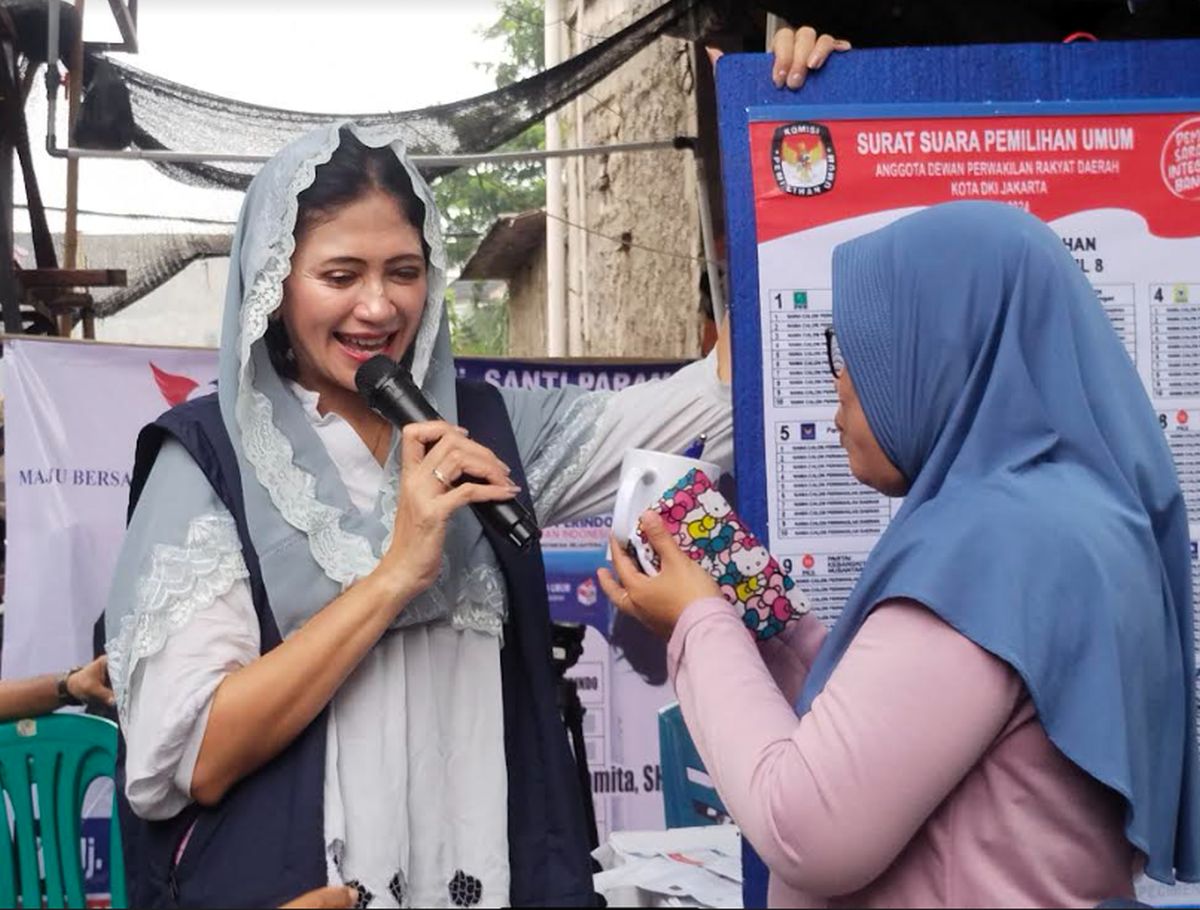 Janji Sejahterakan Masyarakat, Caleg Partai Perindo Gelar Bazar Murah dan Cek Kesehatan Gratis di Kalibata