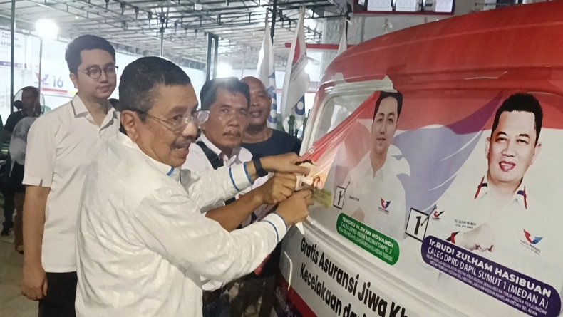 Patuh Aturan, Partai Perindo Langsung Turunkan APK di Hari Terakhir Kampanye di Sumut 