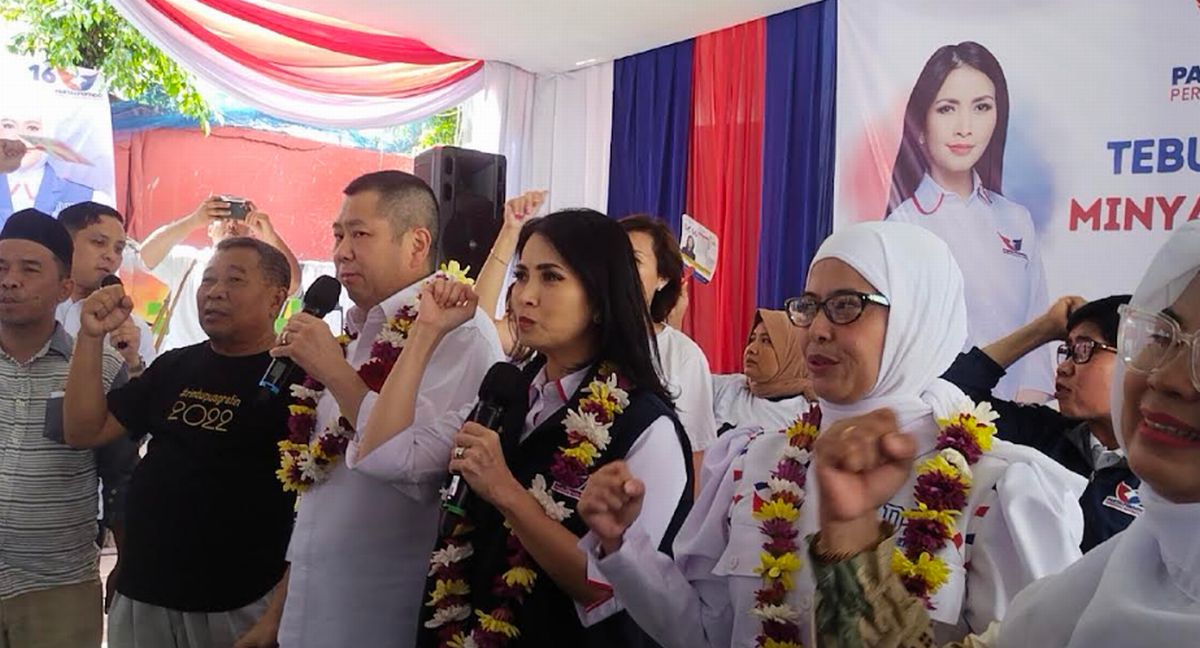 Caleg Partai Perindo Devi Herlina Sebut Bazar Sembako Murah Bantu Warga di Tengah Kenaikan Harga
