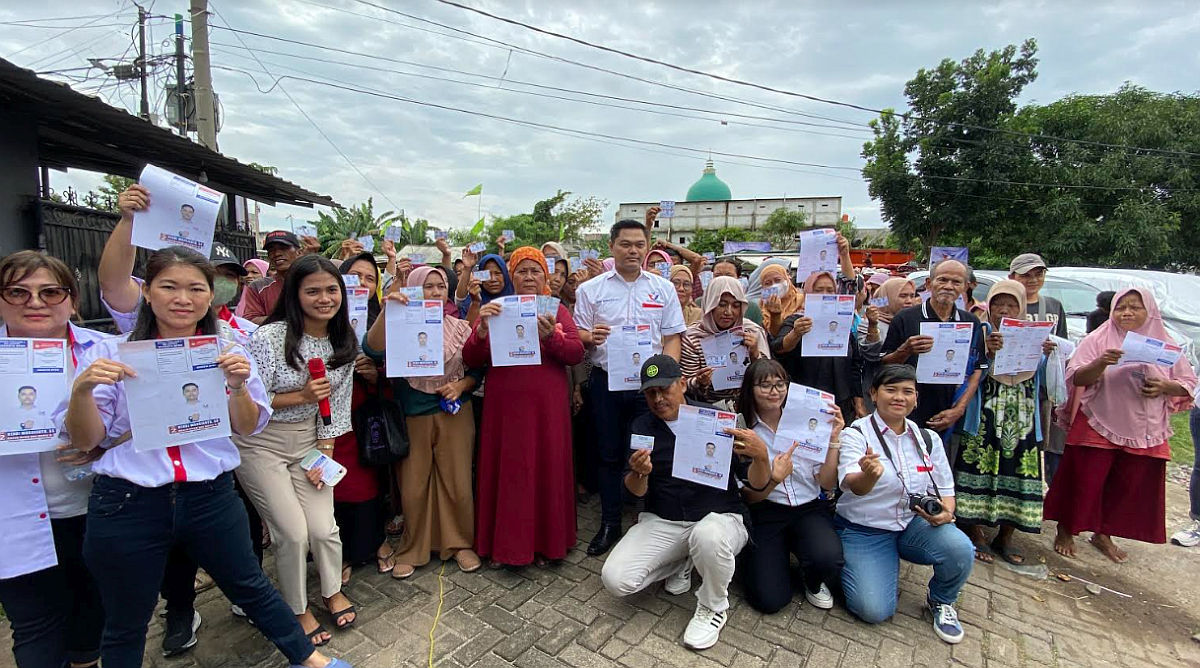 Caleg Partai Perindo Hendi Wargianto Gelar Bazar Sembako Murah, Bentuk Kepedulian kepada Rakyat