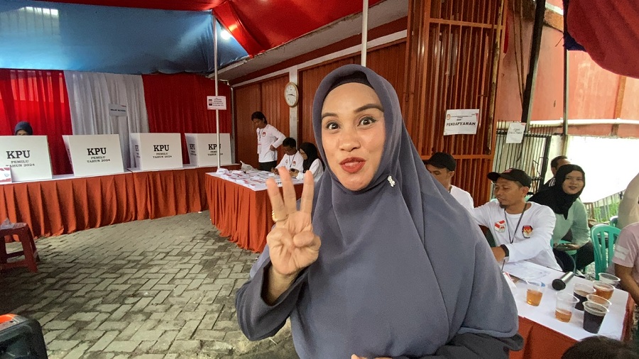 Warga Cipadu Tangerang Antusias Nyoblos, Mantap Dukung Partai Perindo