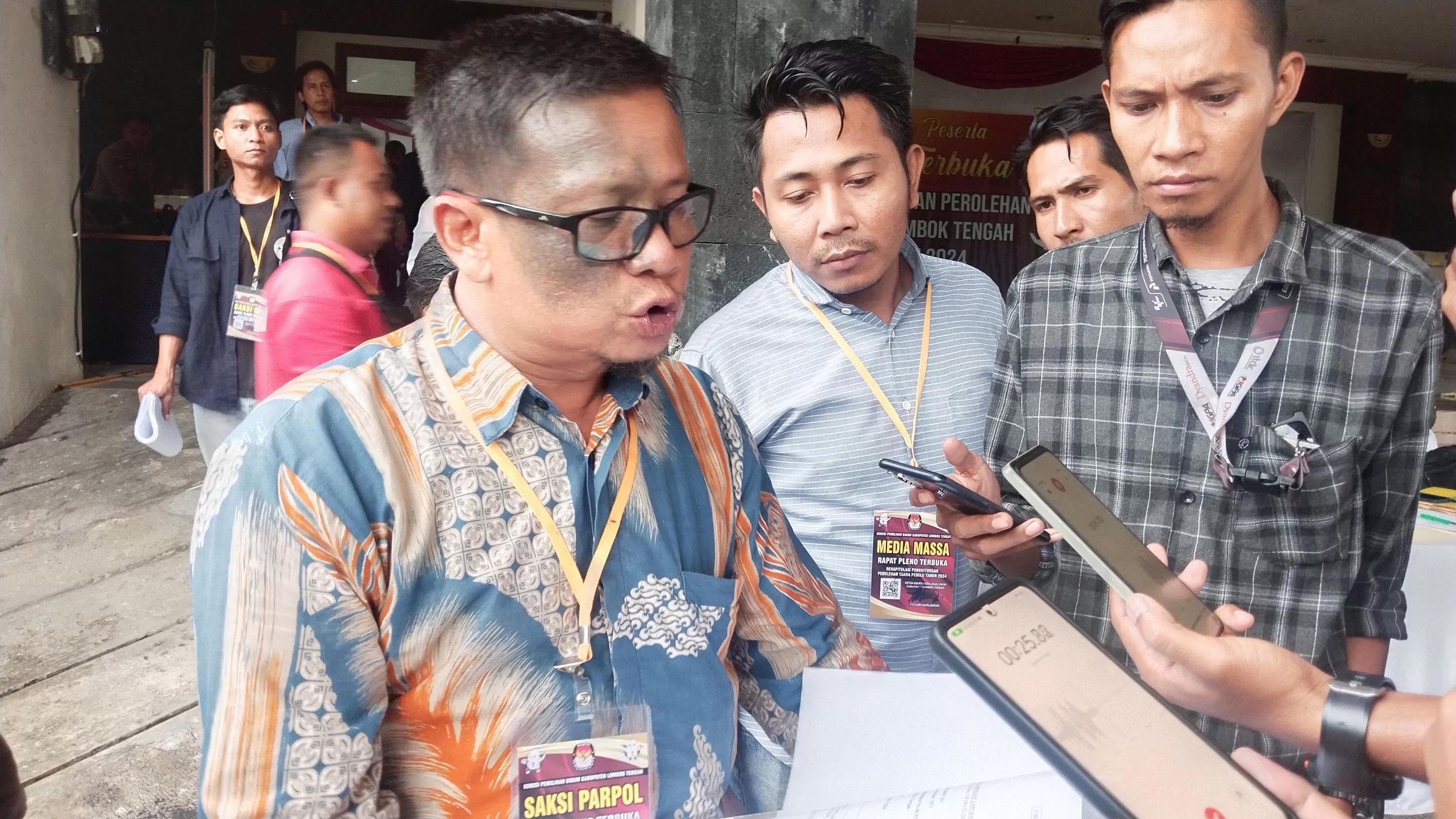Dugaan Penggelembungan Suara, Saksi Partai Perindo Lombok Tengah Layangkan Protes