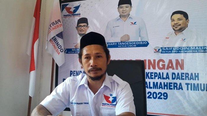 Maju Pilkada Halmahera Timur,   Petahana Ubaid-Anjas Ambil Formulir di Partai Perindo