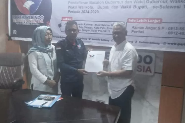 Tak Gentar Banyak Kompetitor, Petahana Gubernur Sulteng Gaspol Ambil Formulir di Partai Perindo