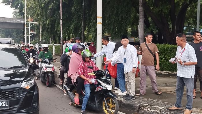 RPA Perindo Bagikan Takjil di Kawasan Kebon Sirih
