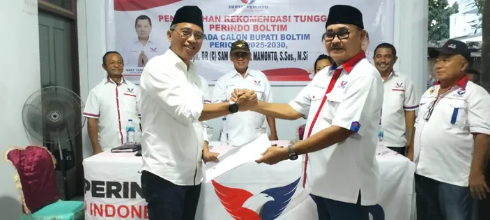 Siap Tarung di Pilkada, Partai Perindo Boltim Beri Rekomendasi Tunggal ke Balonbup SSM
