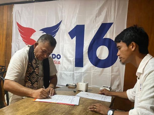 Pengusaha Bobby Tarigan Resmi Daftar Bakal Calon Bupati Karo ke Partai Perindo