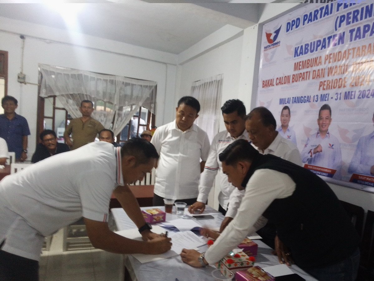 Daftar ke Pantai Perindo, Jonius Taripar Parsaoran Hutabarat Siap Maju Pilkada Taput 2024