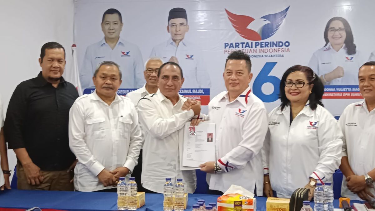 Edy Rahmayadi Daftar Bacalon Gubernur Sumut ke Partai Perindo