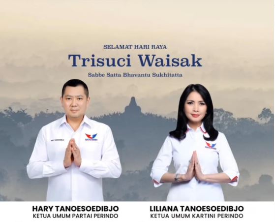 Ketum Partai Perindo Hary Tanoesoedibjo: Waisak Momentum Perkokoh Persatuan