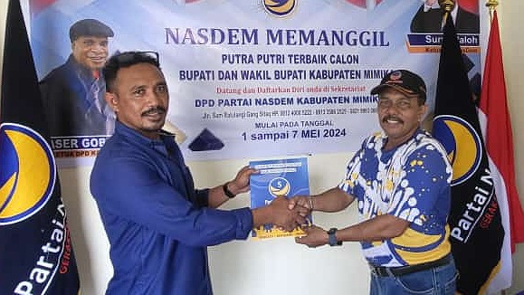 Tak Buka Pendaftaran, Partai Perindo   Mimika Usung Ketuanya Maximus Tipagau Jadi Calon Bupati