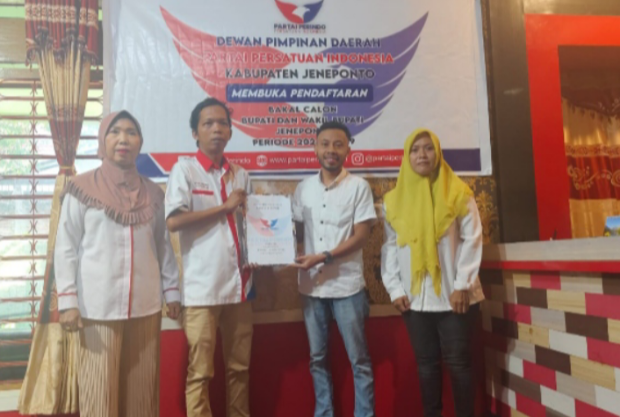 Pilkada Jeneponto, Muhammad Sarif dan Noer Alim Qalby Daftar di Partai Perindo