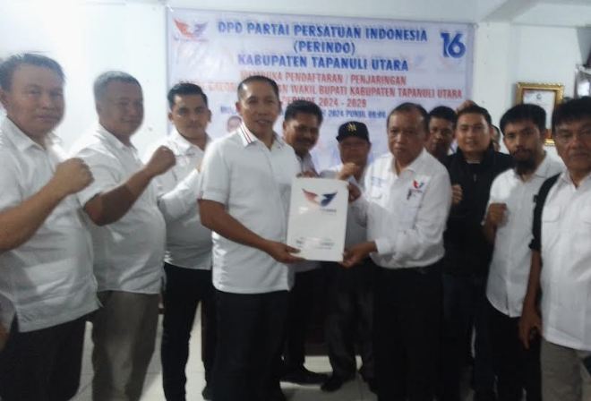 Jonius Taripar Parsaoran Hutabarat Daftar Bacalon Bupati ke Partai Perindo Taput