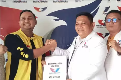 Maju Pilkada 2024, Ketua Golkar Palembang Sambangi Partai Perindo 