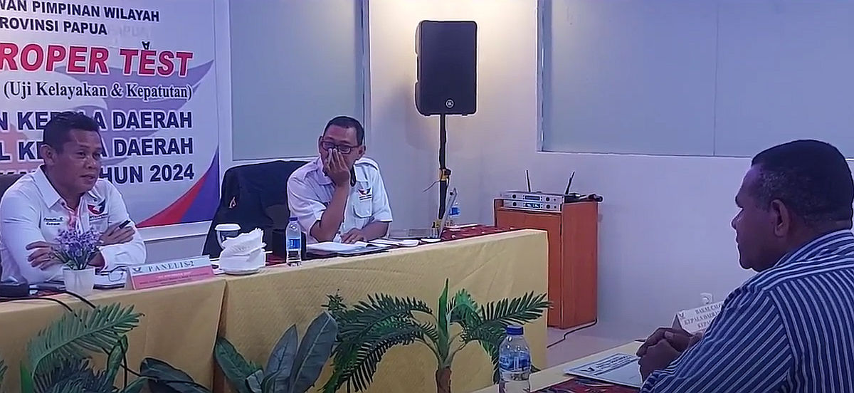 Partai Perindo Gelar Fit and Proper Test 10 Balon Bupati Keerom