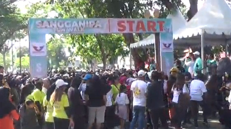 Partai Perindo Gelar Fun Walk Sangganipa di Palu
