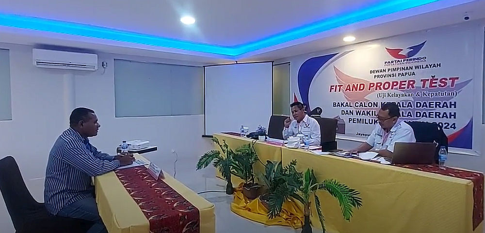 Partai Perindo Papua Gelar Fit And Proper Test Sejumlah Calon Kepala Daerah di Papua