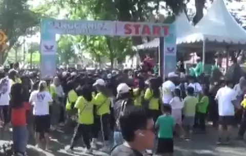 Partai Perindo Sulteng Gelar Fun Walk Sangganipa di Palu, Delapan Ribu Warga Turut Serta 
