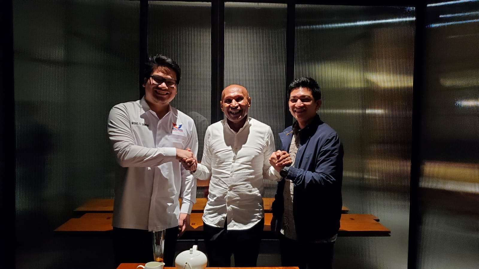 Maju Pilgub Papua, Balongub BTM Paparkan Visi Misi ke Partai Perindo 