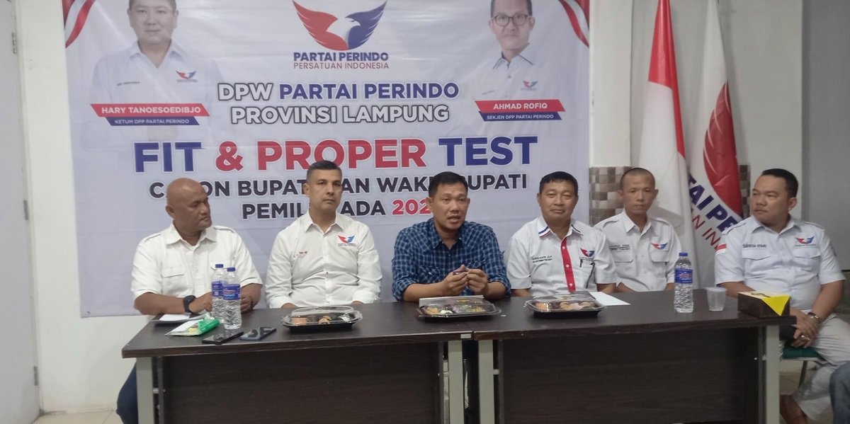 DPW Partai Perindo Lampung Seleksi Paslon Kepala Daerah Tulang Bawang Barat