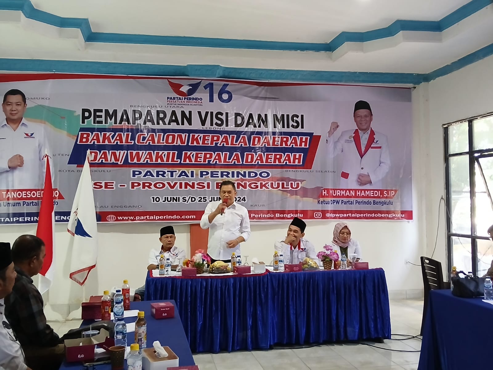DPW Partai Perindo Gelar UKK Cakada se-Bengkulu, Kerucutkan Satu Nama Penerima Rekomendasi