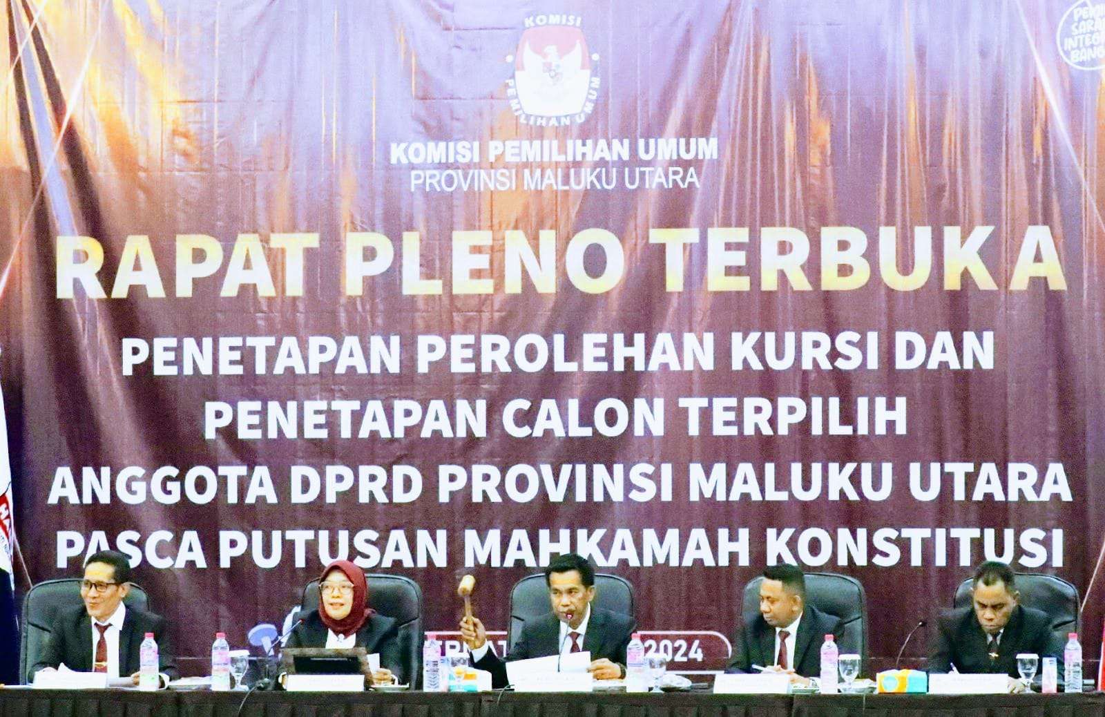 KPU Maluku Utara Tetapkan 45 Anggota DPRD Terpilih, Satu di Antaranya dari Partai Perindo