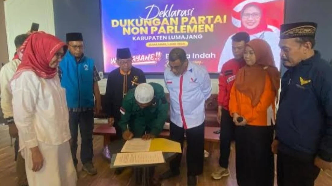 9 Parpol Non-Parlemen Deklarasi Usung Indah Masdar, Ini Kata Ketua Partai Perindo Lumajang