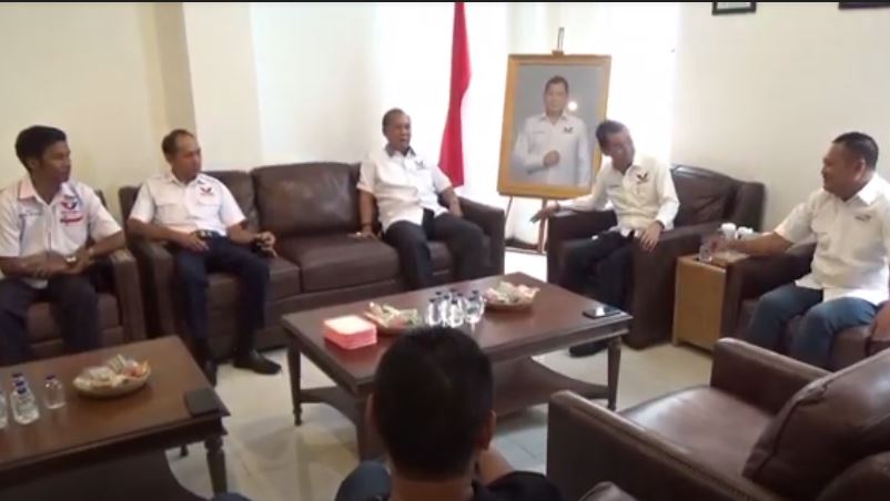 Pilkada Gianyar, Pasangan AMAN Sowan ke DPW Partai Perindo Bali