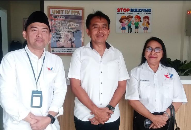 RPA Perindo Dampingi Kasus Rudapaksa Ayah Tiri Terhadap Anaknya di Polres Metro Bekasi