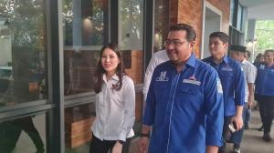 Dipimpin Angela Tanoesoedibjo, Pengurus DPP Partai Perindo Sambangi Markas Demokrat