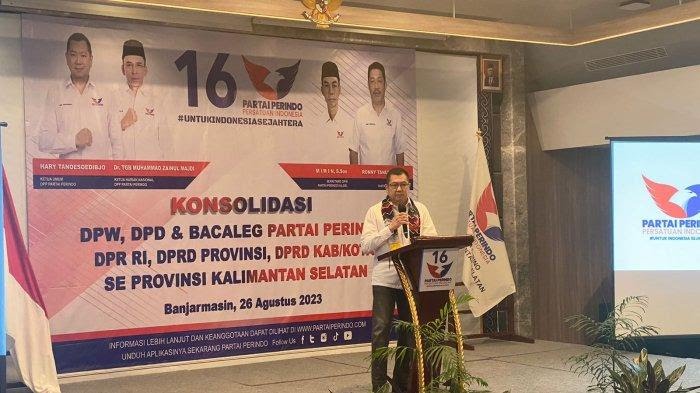 Pertengahan Juli, Partai Perindo Terbitkan Rekomendasi ke Hasnur untuk Pilgub Kalsel 2024