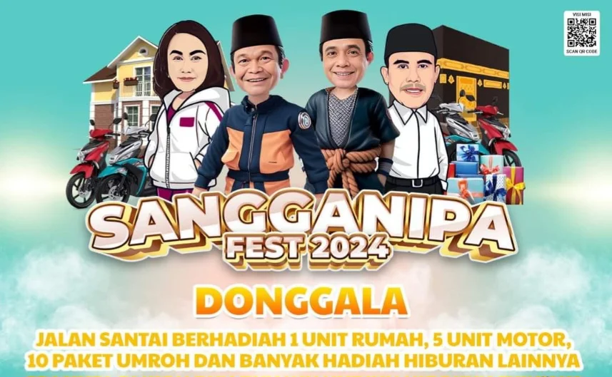 Besok Sangganipa Fest 2024 Jilid IV di Donggala Digelar, Partai Perindo Sulteng Siap Guyur Hadiah Mengiurkan