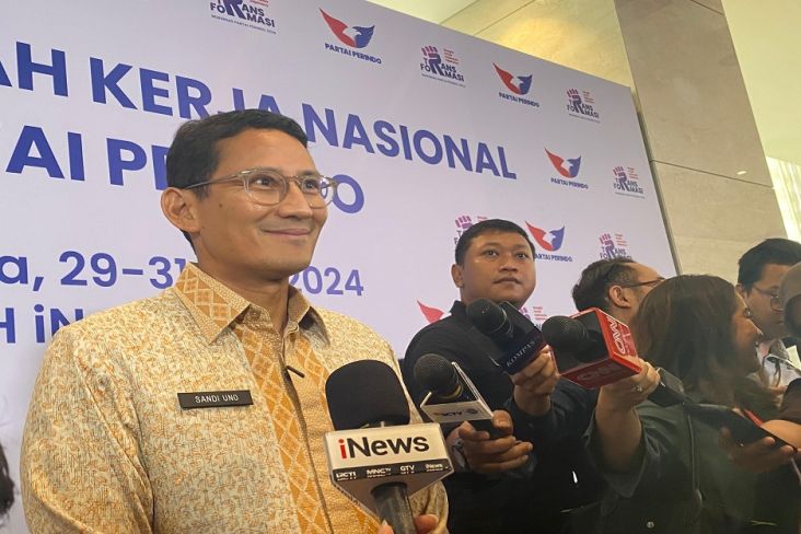 Sandiaga Uno Tunggu Kontribusi Partai Perindo Capai Indonesia Emas 2045 