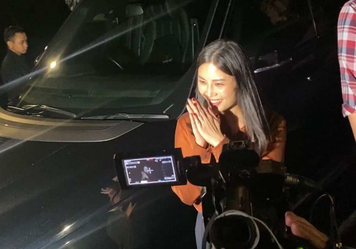 Ketum Partai Perindo Angela Tanoesoedibjo Tampil Simpel dan Elegan saat Temui Prabowo