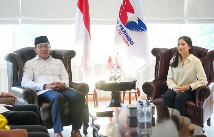 Terima Silaturahmi Ridwan Kamil, Ketum Partai Perindo Angela Tanoesoedibjo Bertanya: Jakarta Mau Dibawa ke Mana, Pak?