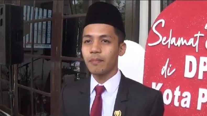 Andika Riansa Mustaqim kader Partai Perindo yang menjadi anggota dewan termuda dilantik jadi anggota DPRD Palu