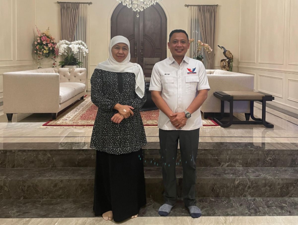Silaturahmi dengan Khofifah - Emil, Plt. Sekjen Partai Perindo: Siap Bersinergi Bangun Jawa Timur