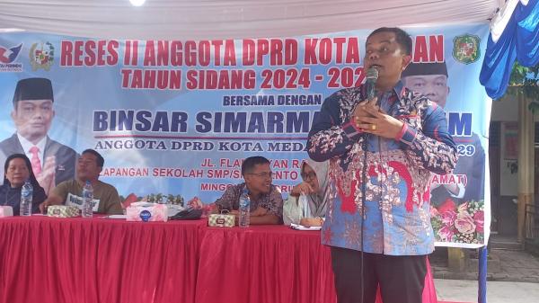 Reses di Medan Tuntungan, Binsar Simarmata Terima Keluhan Warga soal Kemacetan dan Bantuan KIP