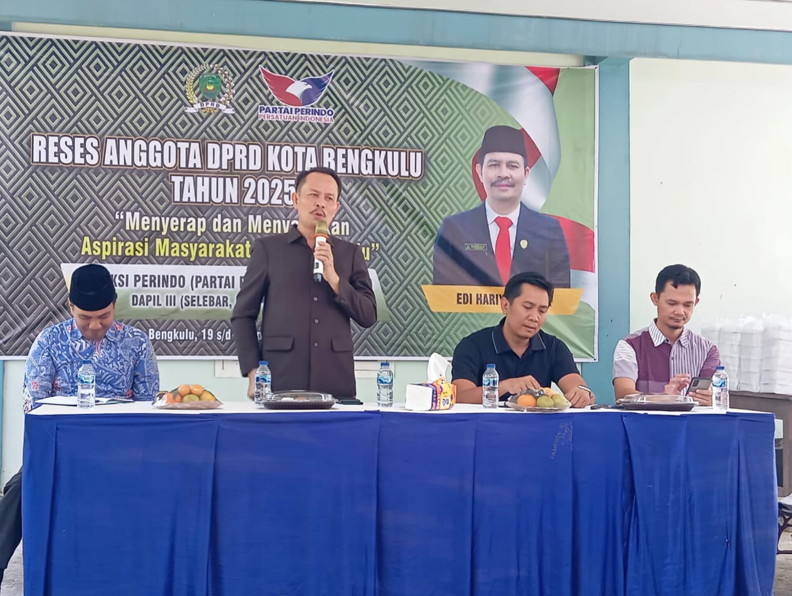 Reses Perdana 2025, Legislator Partai Perindo Edi Hariyanto Tegaskan Komitmen Perjuangkan Harapan Warga Bengkulu
