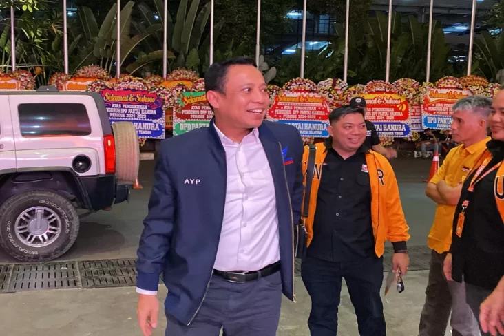 Sekjen Perindo Hadiri Pengukuhan Pengurus DPP Hanura