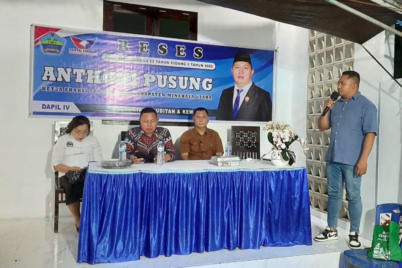 Hadir di Tengah Warga, Anggota Legislatif Partai Perindo Anthoni Pusung Jemput Aspirasi Masyarakat Minahasa Utara