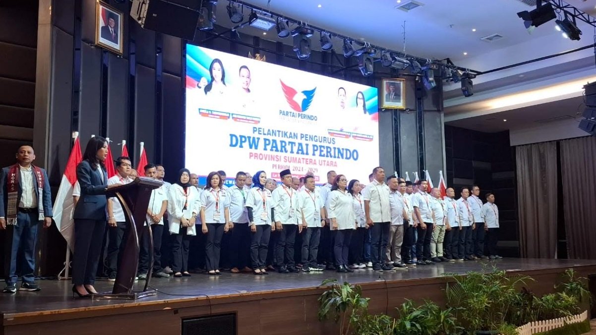 Lantik Pengurus DPW Perindo Sumut, Ini Pesan Angela Tanoesoedibjo