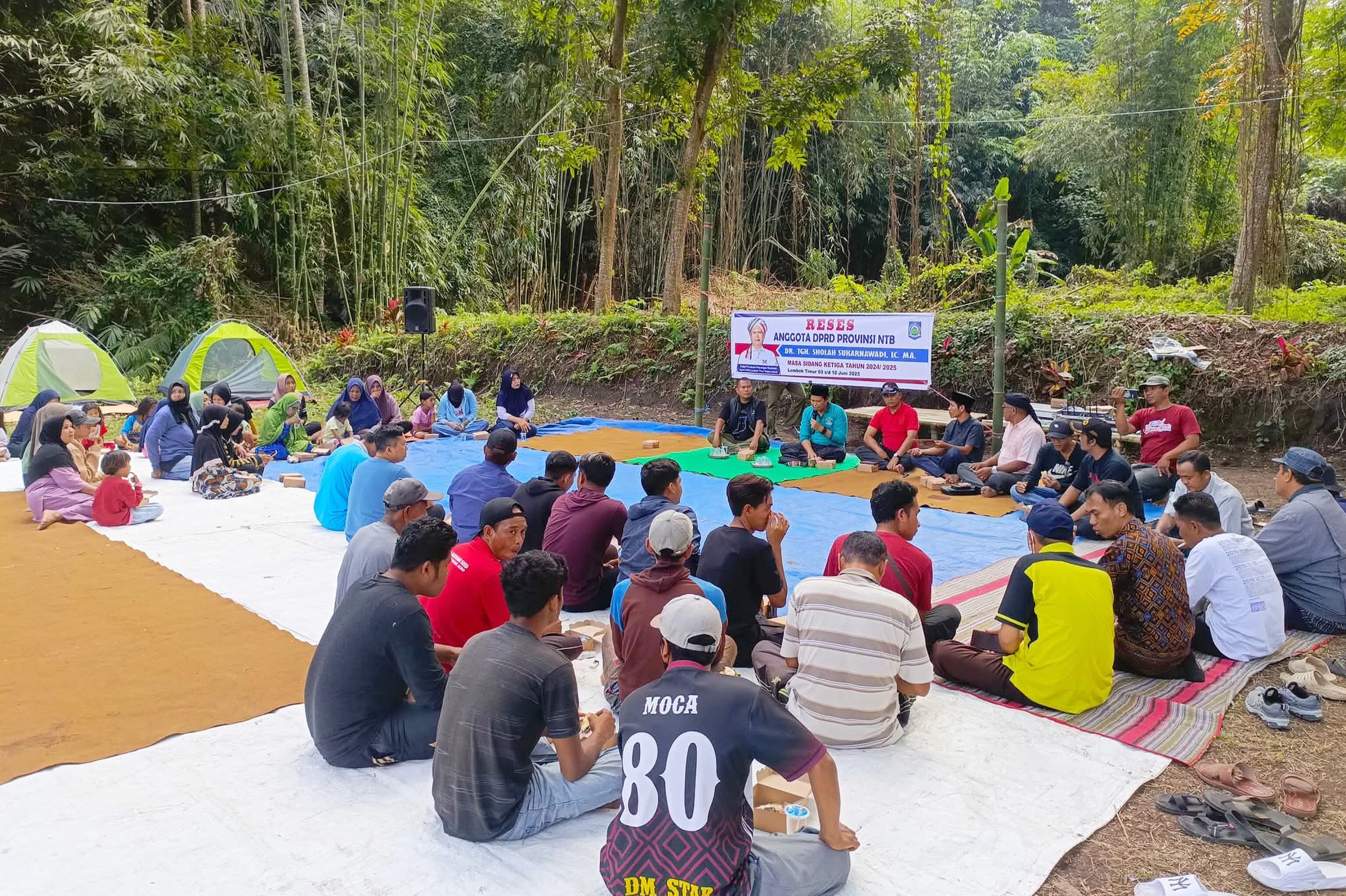 Serap Aspirasi di Tengah Sejuknya Alam, Legislator Partai Perindo NTB TGH Sholah Sukarnawadi Ajak Kembangkan Wisata Lombok Timur