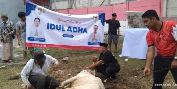 DPD Perindo Kabupaten Tangerang Salurkan Hewan Kurban di Grand Batavia Spring Pasar Kemis