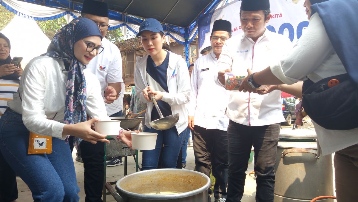 Masak dan Makan Bareng Warga di Momen Iduladha, Angela Tanosoedibjo: Perindo Harus Turun ke Masyarakat