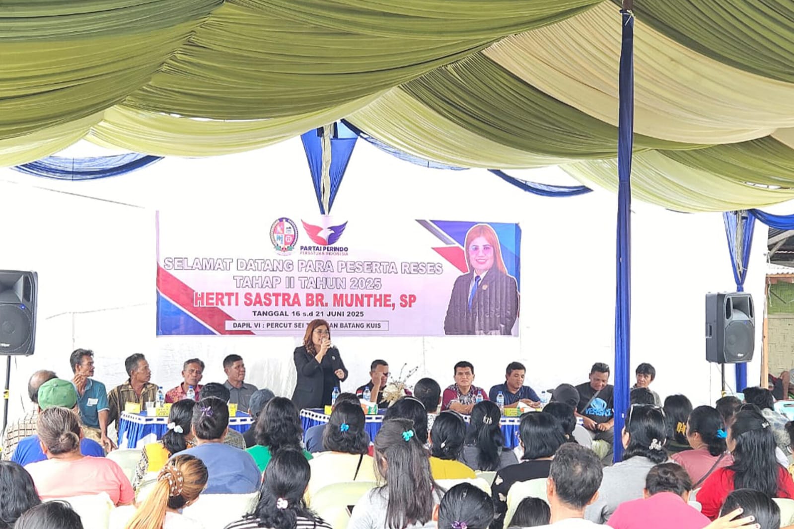 Sidak Saat Reses, Legislator Partai Perindo Deli Serdang Herti Sastra Perjuangkan Solusi Infrastruktur hingga Lingkungan Warga